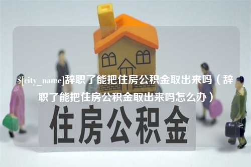 眉山辞职了能把住房公积金取出来吗（辞职了能把住房公积金取出来吗怎么办）